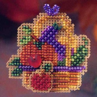 Autumn Bounty cross stitch bead kit from Mill Hill MH-186204