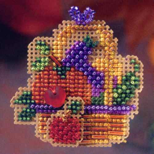 Autumn Bounty cross stitch bead kit from Mill Hill MH-186204