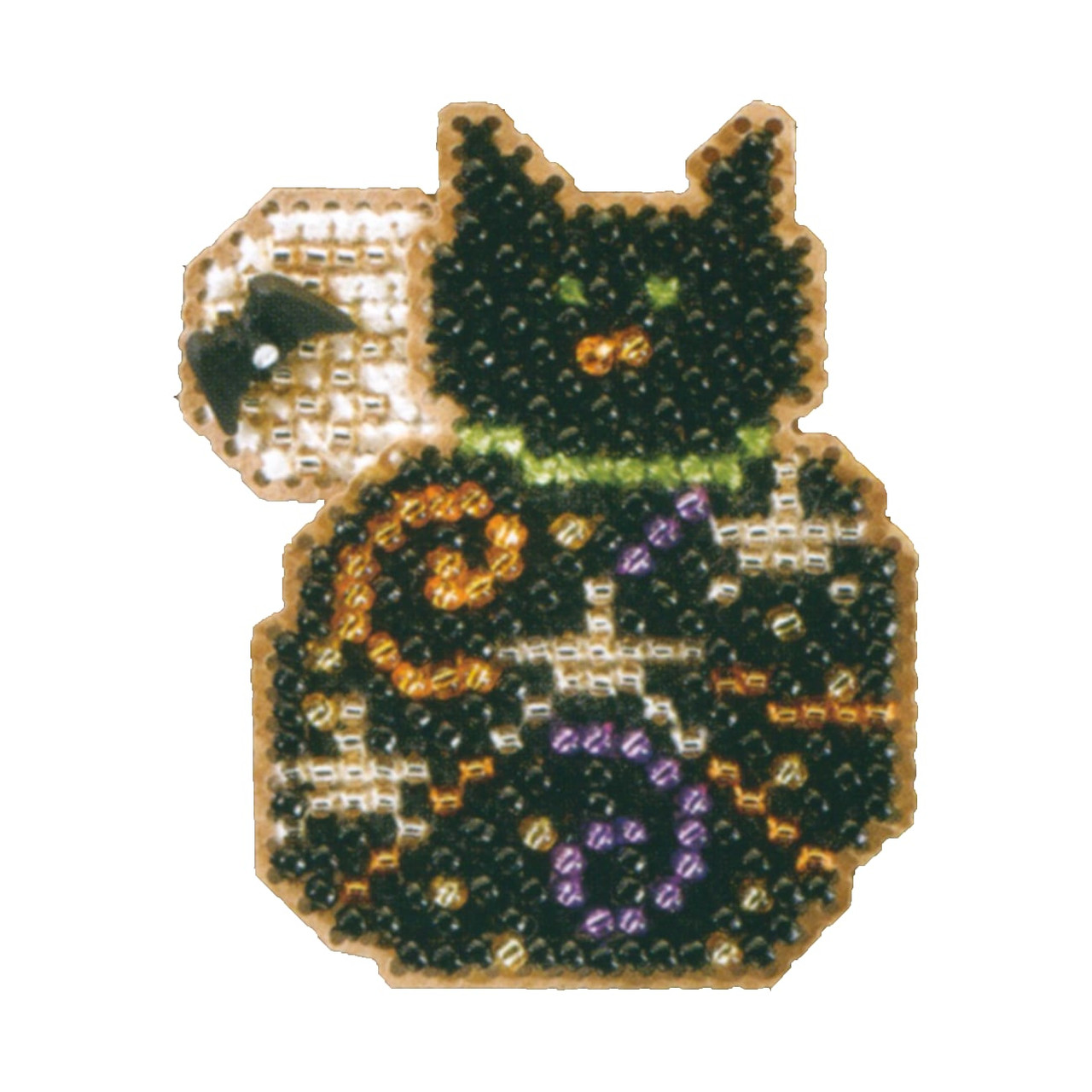 Magic Kitty cross stitch bead kit from Mill Hill MH-186206