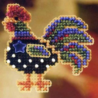 Provence Rooster cross stitch bead kit from Mill Hill MH-187203
