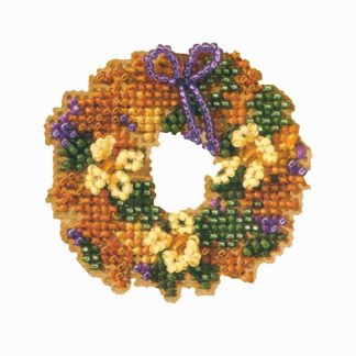 Fall Wreath cross stitch bead kit from Mill Hill MH-187206