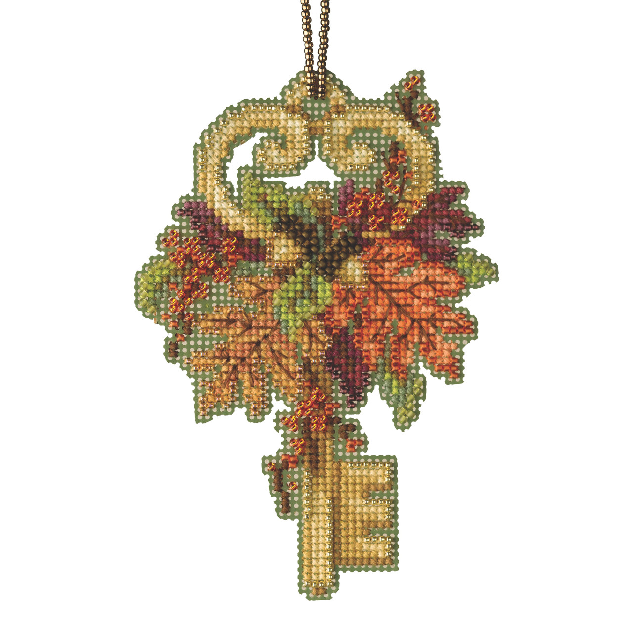 Autumn Key cross stitch bead kit from Mill Hill MH-192112