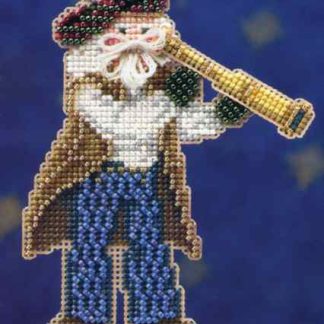 First Mate Santa cross stitch bead kit from Mill Hill MH-200302