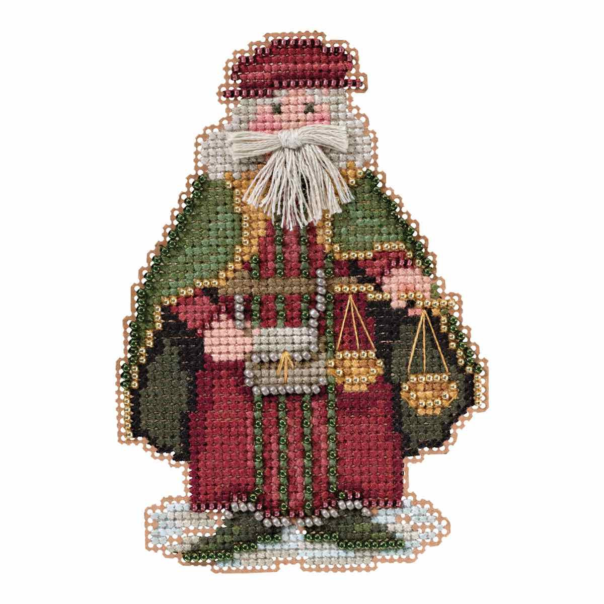 Renaissance Venice Santa cross stitch bead kit from Mill Hill MH-201631