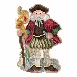 Renaissance Genoa Santa cross stitch bead kit from Mill Hill MH-201633