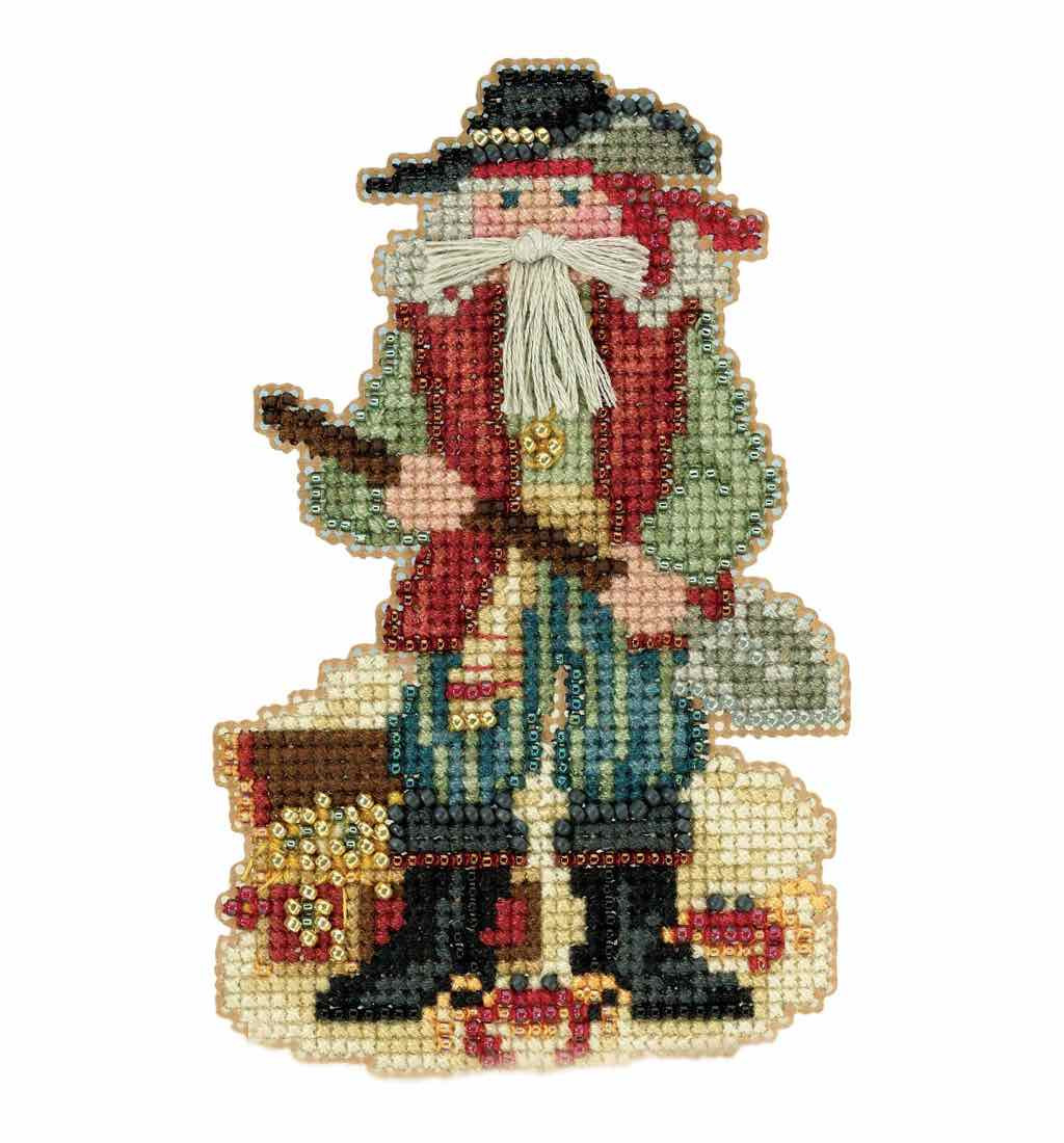 Barbados Santa cross stitch bead kit from Mill Hill MH-201733