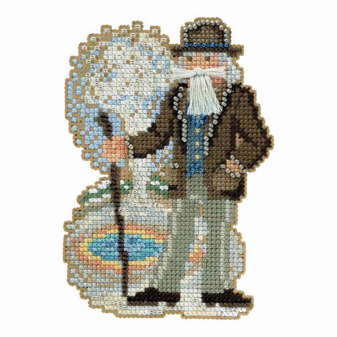 Yellowstone Santa cross stitch bead kit from Mill Hill MH-201831