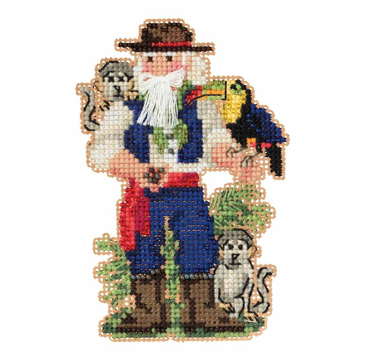 Amazon Santa cross stitch bead kit from Mill Hill MH-201933