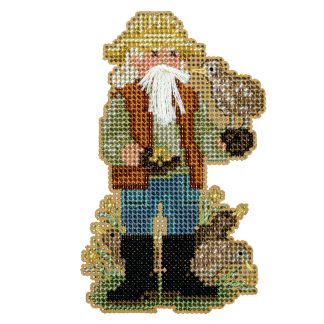 Kiwi Santa cross stitch bead kit from Mill Hill MH-202332