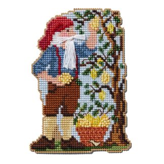 Lemon Grove Santa cross stitch bead kit from Mill Hill MH-202431