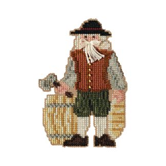 Plymouth Santa cross stitch bead kit from Mill Hill MH-203303
