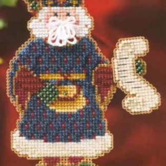Canterbury Santa cross stitch bead kit from Mill Hill MH-206301