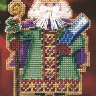 Saxony Santa cross stitch bead kit from Mill Hill MH-206303