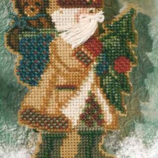 Allegheny Santa cross stitch bead kit from Mill Hill MH-207301