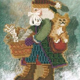 Smoky Mountain Santa cross stitch bead kit from Mill Hill MH-207303