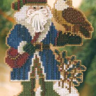 Pikes Peak Santa cross stitch bead kit from Mill Hill MH-208301
