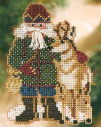 Beartooth Santa cross stitch bead kit from Mill Hill MH-208303
