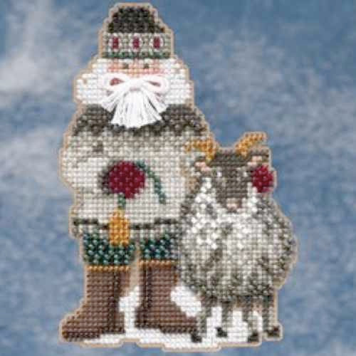 Greenland Santa cross stitch bead kit from Mill Hill MH-209301