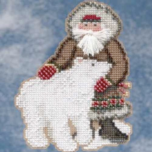 Nunavut Santa cross stitch bead kit from Mill Hill MH-209303