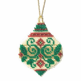 Emerald Flourish cross stitch bead kit from Mill Hill MH-211911