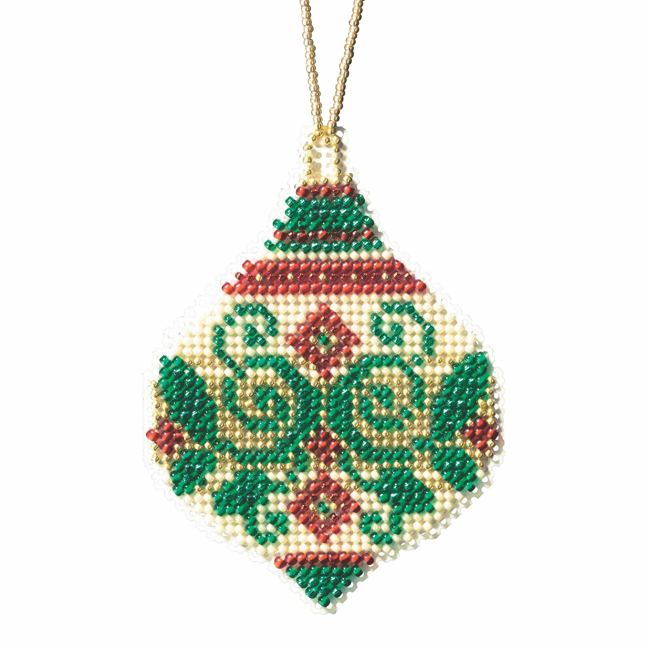 Emerald Flourish cross stitch bead kit from Mill Hill MH-211911