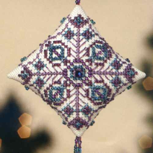 Royal Plum Tiny Treasured Diamond cross stitch bead kit from Mill Hill MH-223304