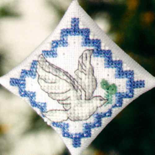Dove Tiny Treasured Diamond cross stitch bead kit from Mill Hill MH-228301