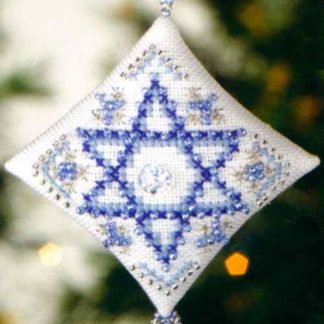Star of David Tiny Treasured Diamond cross stitch bead kit from Mill Hill MH-228306