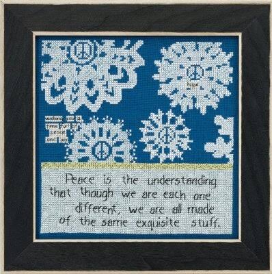 Peace cross stitch bead kit from Mill Hill MH-CG301615