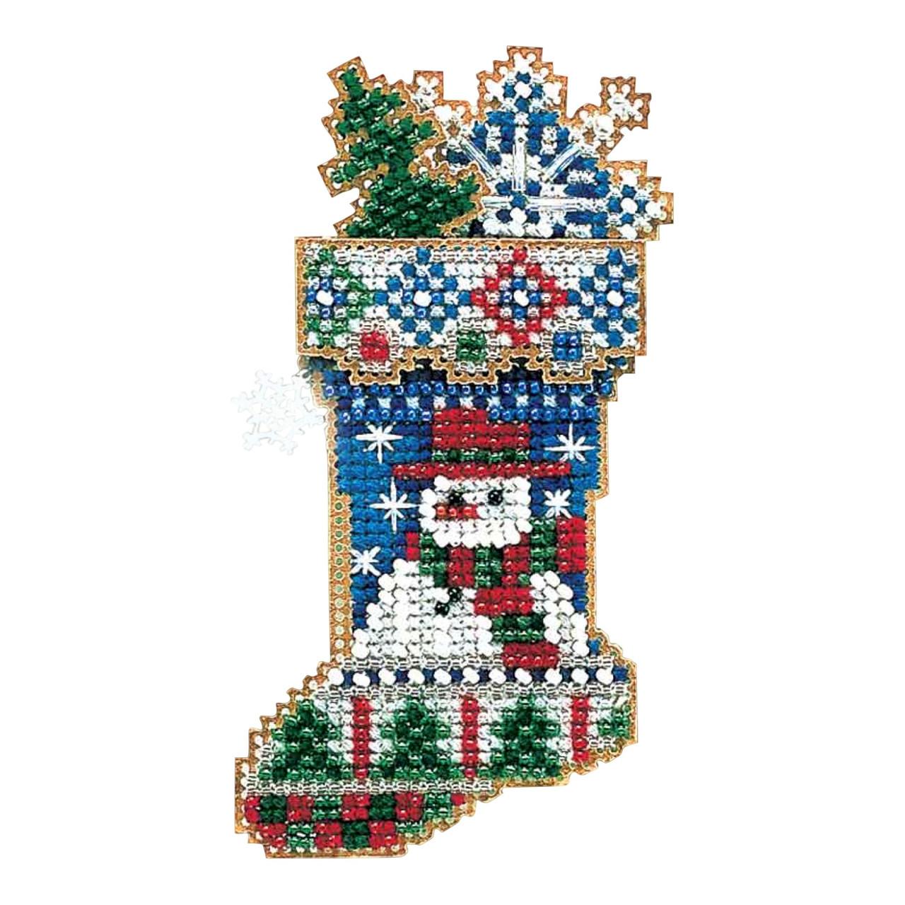Mr. Snowflake cross stitch bead kit from Mill Hill MH-CS45