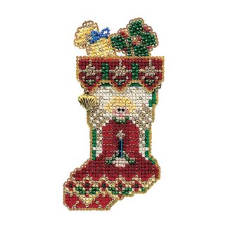 Angelic Stocking cross stitch bead kit from Mill Hill MH-CS46