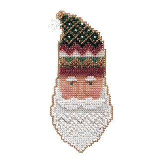 Kris Kringle Charmed Santa Face cross stitch bead kit from Mill Hill MH-CSF17
