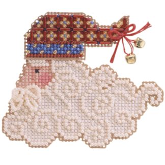 Santa Jingles Charmed Santa Face cross stitch bead kit from Mill Hill MH-CSF32