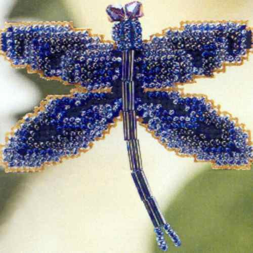Rainbow Dragonfly cross stitch bead kit from Mill Hill MH-DF4