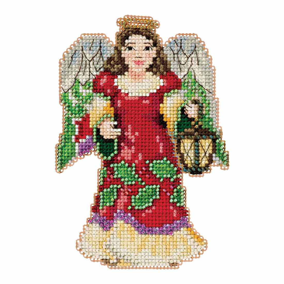Angel with Lantern cross stitch bead kit from Mill Hill MH-JS201612