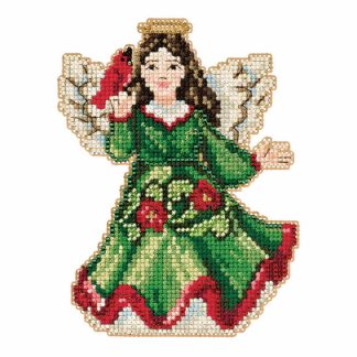 Angel with Cardinal cross stitch bead kit from Mill Hill MH-JS201615