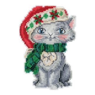 Kitty cross stitch bead kit from Mill Hill MH-JS201912