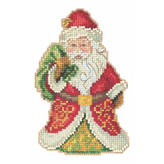 Gift Bearing Santa cross stitch bead kit from Mill Hill MH-JS202015