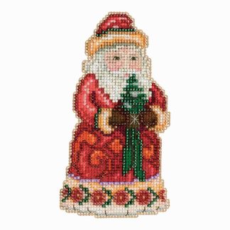 Christmas Cheer Santa cross stitch bead kit from Mill Hill MH-JS203102