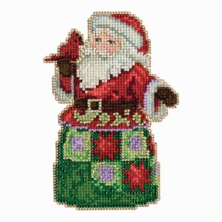 Festival Friends Santa cross stitch bead kit from Mill Hill MH-JS203106