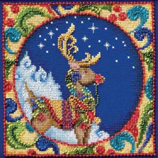 Reindeer cross stitch bead kit from Mill Hill MH-JS304101
