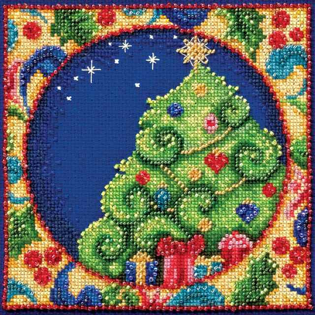 Tree cross stitch bead kit from Mill Hill MH-JS304104