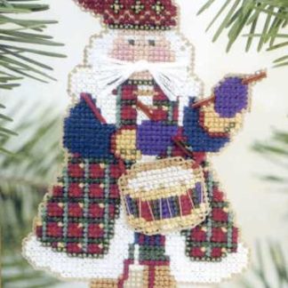 Drum Santa cross stitch bead kit from Mill Hill MH-MS11