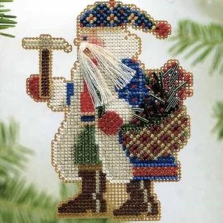 Mt. Whitney Santa cross stitch bead kit from Mill Hill MH-MS18