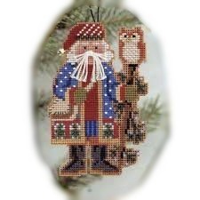 Juniper Branch Santa cross stitch bead kit from Mill Hill MH-NS1