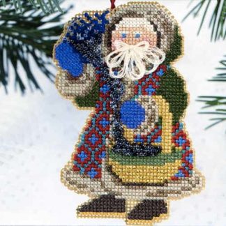 Northern Lights Santa cross stitch bead kit from Mill Hill MH-NS4