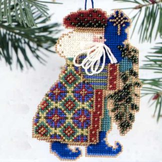 Eastern Star Santa cross stitch bead kit from Mill Hill MH-NS6