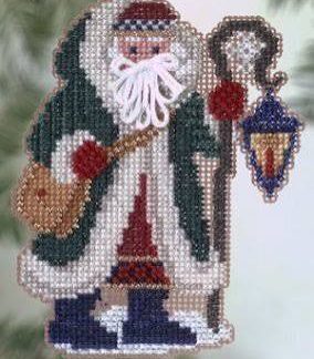 Glacier Santa cross stitch bead kit from Mill Hill MH-PS21