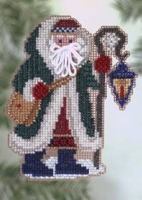 Glacier Santa cross stitch bead kit from Mill Hill MH-PS21