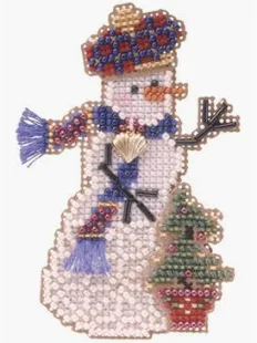 Holiday Tree Snow Charmer cross stitch bead kit from Mill Hill MH-SC40